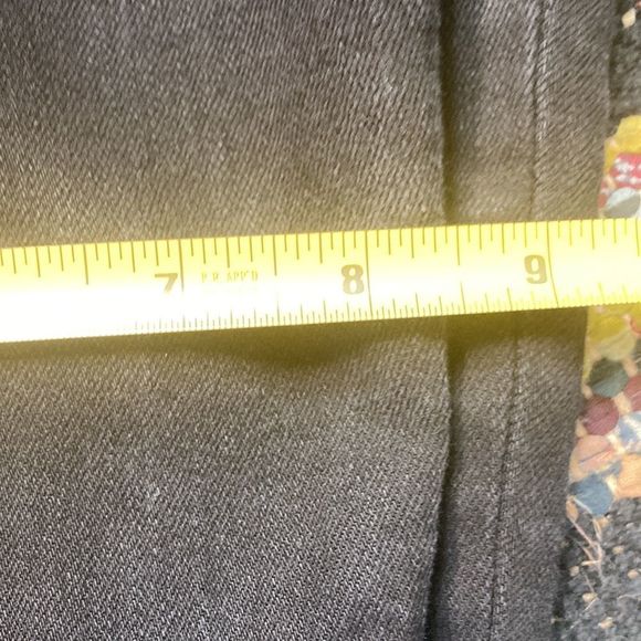 Womens Seven7 Cropped Mid Rise Skinny Jeans size 6 Black with  western style - Picture 12 of 14